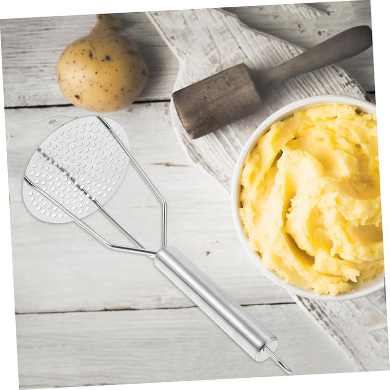 Stainless Steel Potato Masher Heavy Duty 2 Piece Set Kitchen Gadget for Mashing Potatoes Pumpkin - Image 5